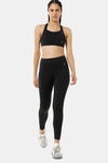 Amante Padded High Impact Anti Microbial Sports Bra  - Jet Black — thumbnail 5